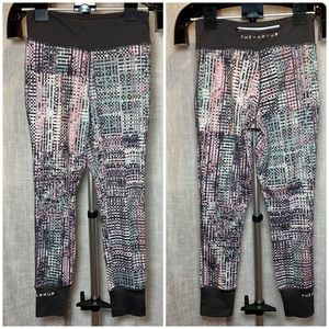 Jessica Simpson 'The Warm Up' Athletic Checker Art legging pants women's medium